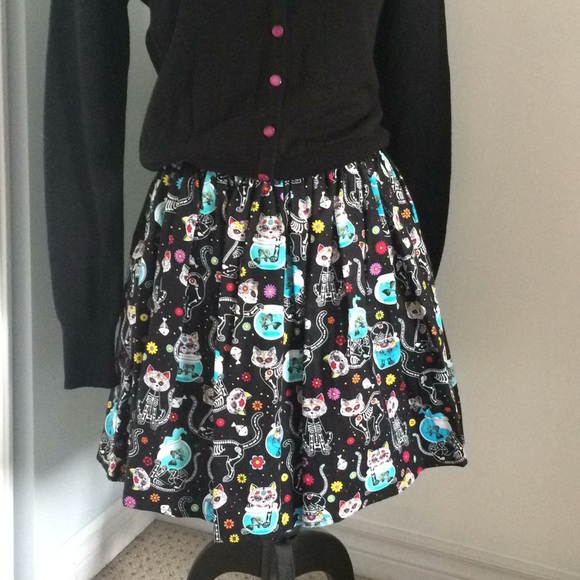 💖Skeleton kitty skirt - Picture 4 of 4